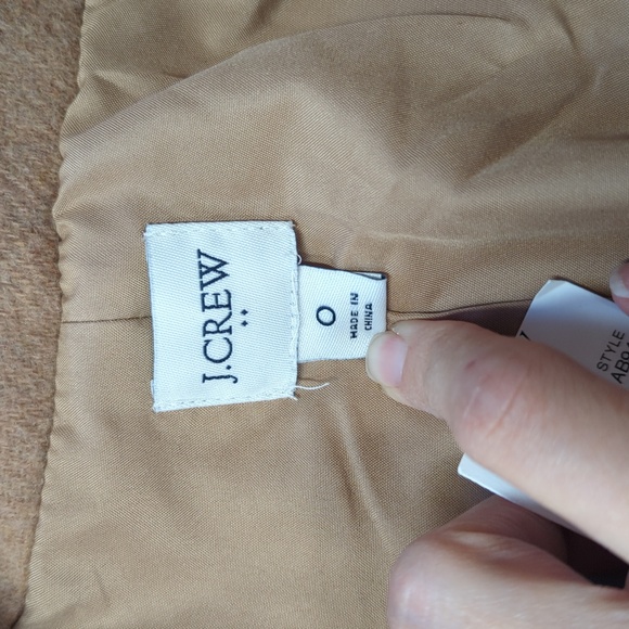 NEW WITH TAGS Cream J.Crew Coat - Picture 5 of 6